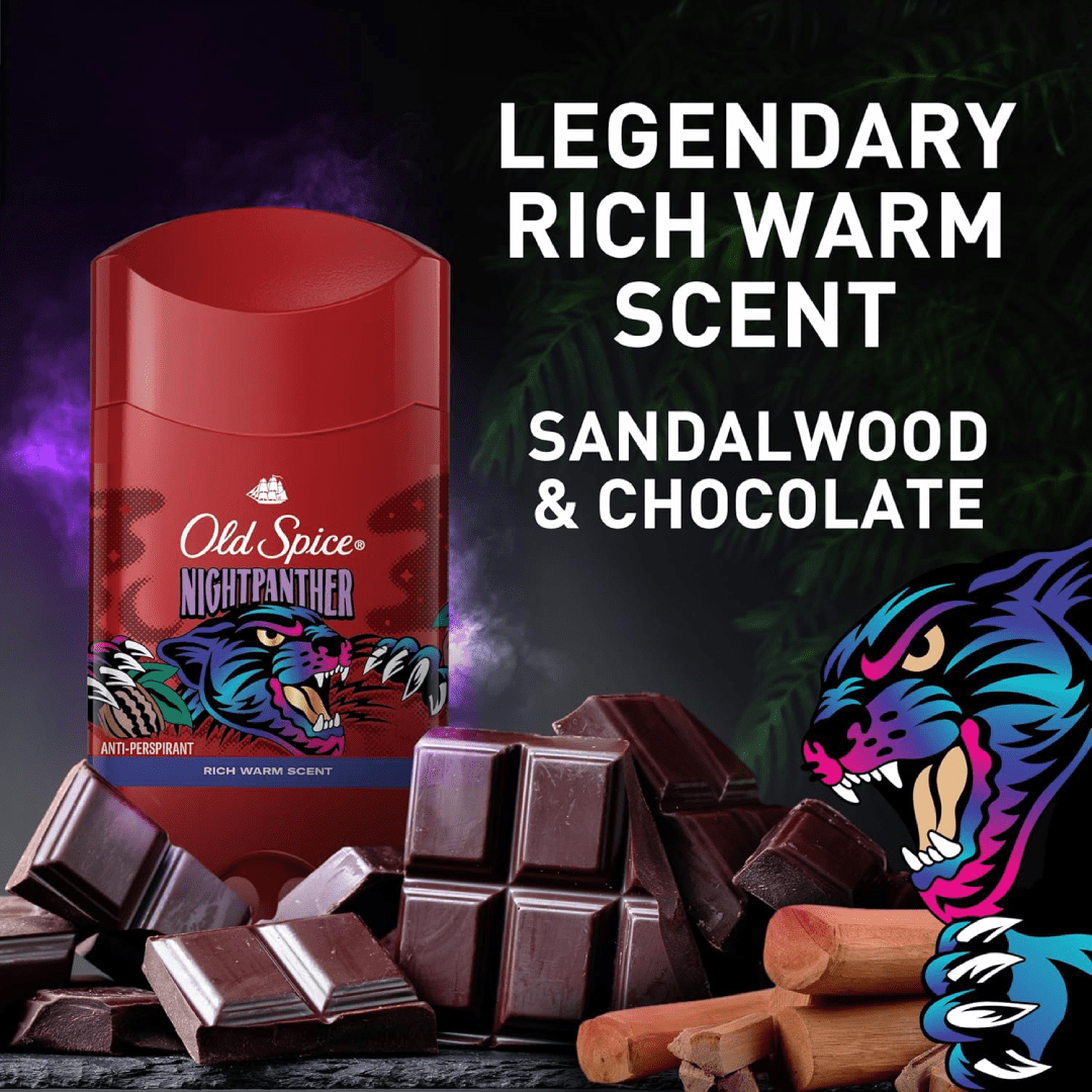 Old Spice NightPanther Deodorant Stick for Men – 85g