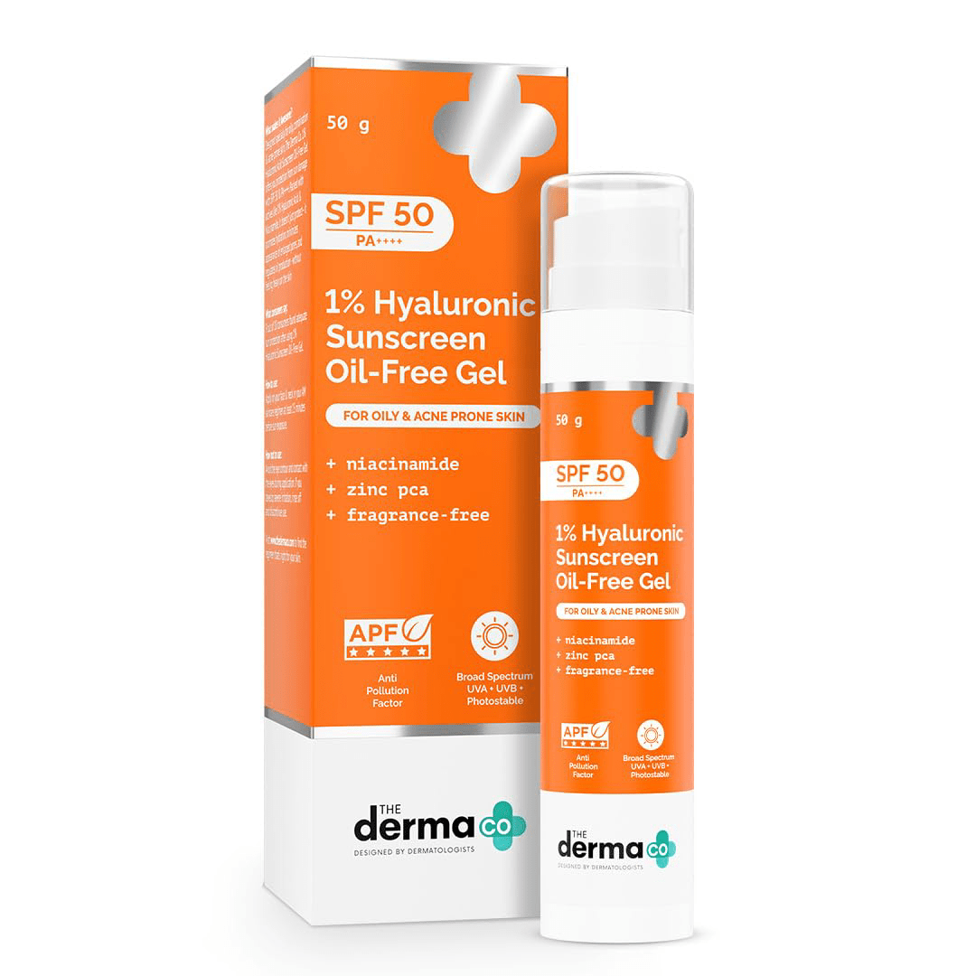The Derma Co 1% Hyaluronic Sunscreen SPF 50 PA++++