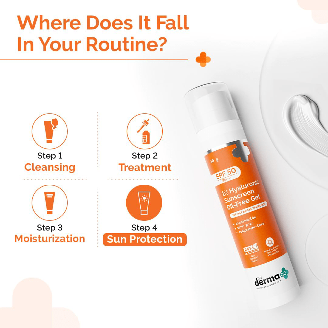 The Derma Co 1% Hyaluronic Sunscreen SPF 50 PA++++