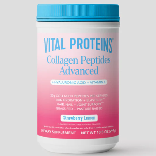 Vital Proteins Advanced Collagen Peptides + Hyaluronic Acid + Vitamin C (Strawberry Lemon) 299g