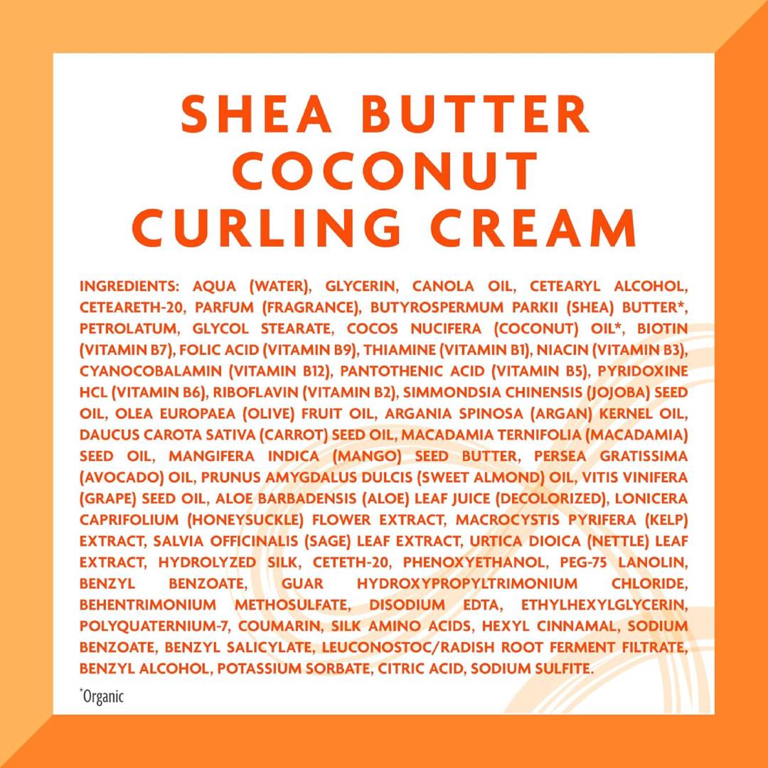 Cantu Coconut Curling Cream with Shea Butter for Natural Hair 340g