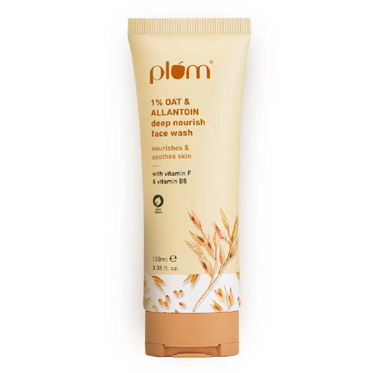 ( Discounted Product ) Plum 1% Oat & Allantoin Deep Nourish Face Wash (100ml)