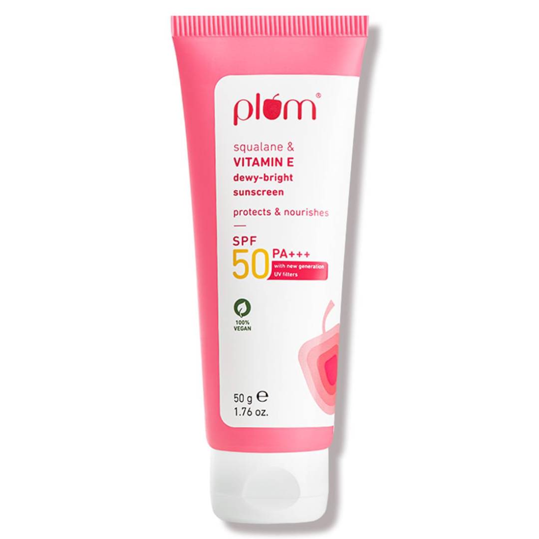 Plum Squalane & Vitamin E Dewy-Bright Sunscreen SPF 50 PA+++ (50g)