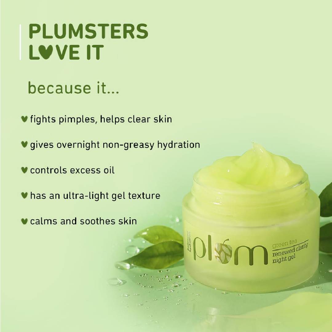 Plum Green Tea Renewed Clarity Night Gel – 50ml
