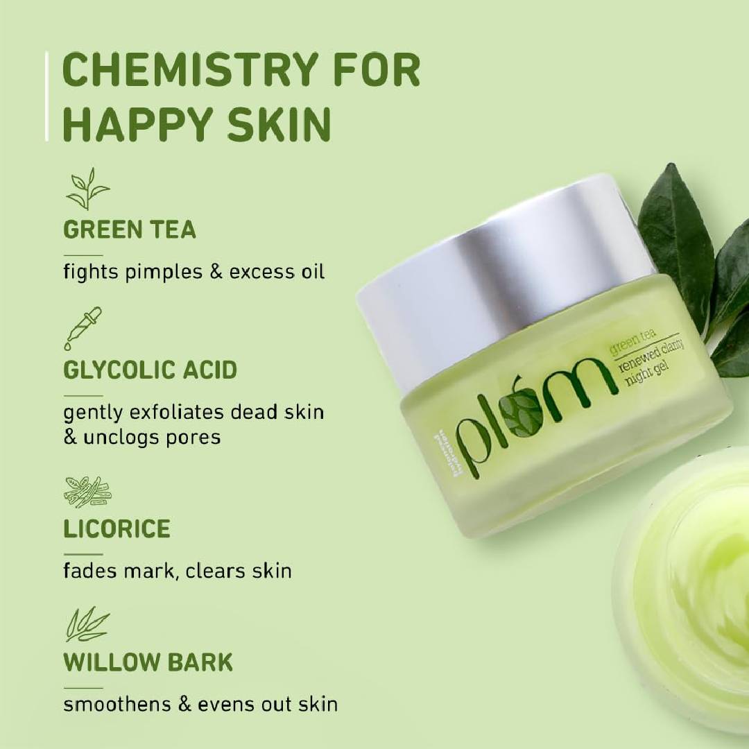 Plum Green Tea Renewed Clarity Night Gel – 50ml