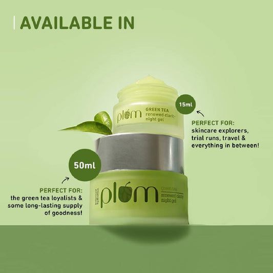 Plum Green Tea Renewed Clarity Night Gel – 50ml
