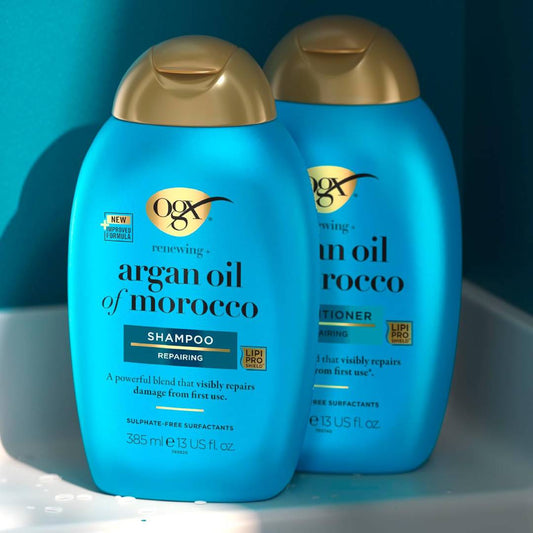 OGX Argan Oil Hydrate & Repair Shampoo & Conditioner Set 385ml