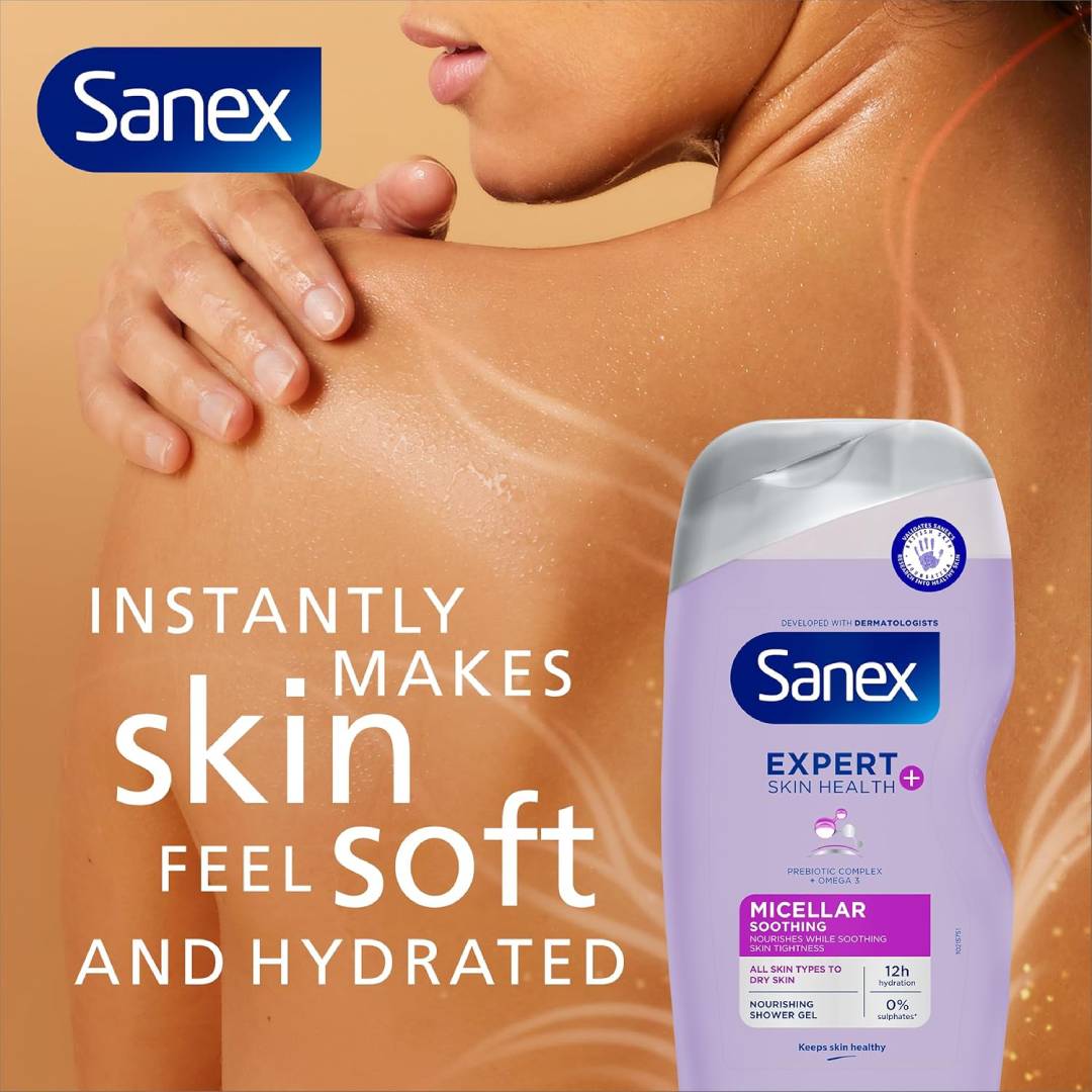 Sanex Micellar Soothing Shower Gel 450ml