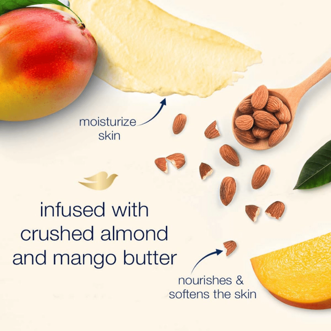 Dove Crushed Almond & Mango Butter Body Polish 298g