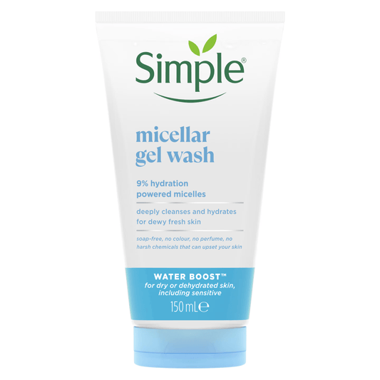 Simple Water Boost Micellar Facial Gel Wash 150ml