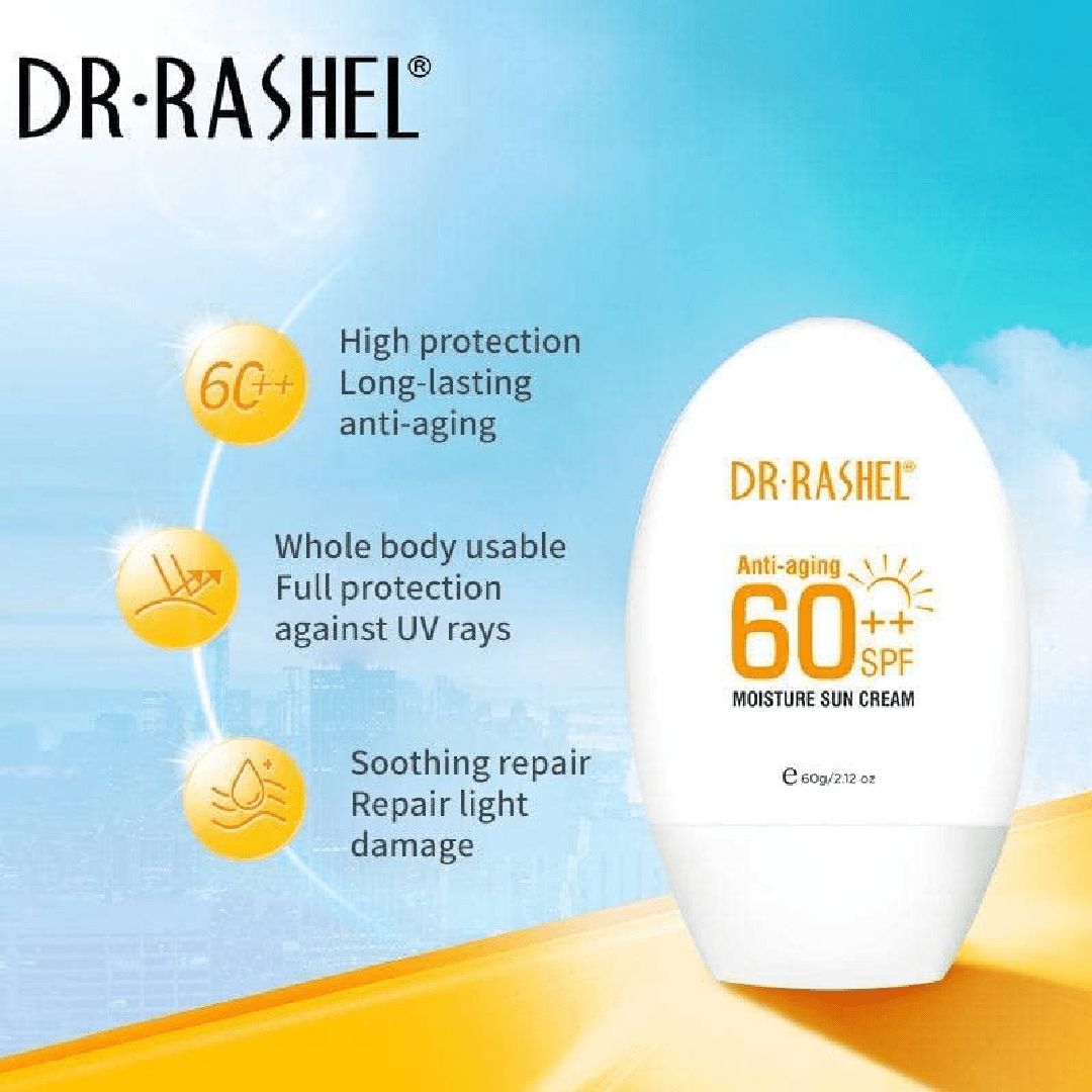 DR RASHEL Anti-Aging SPF 60 Moisture Sun Cream 60g