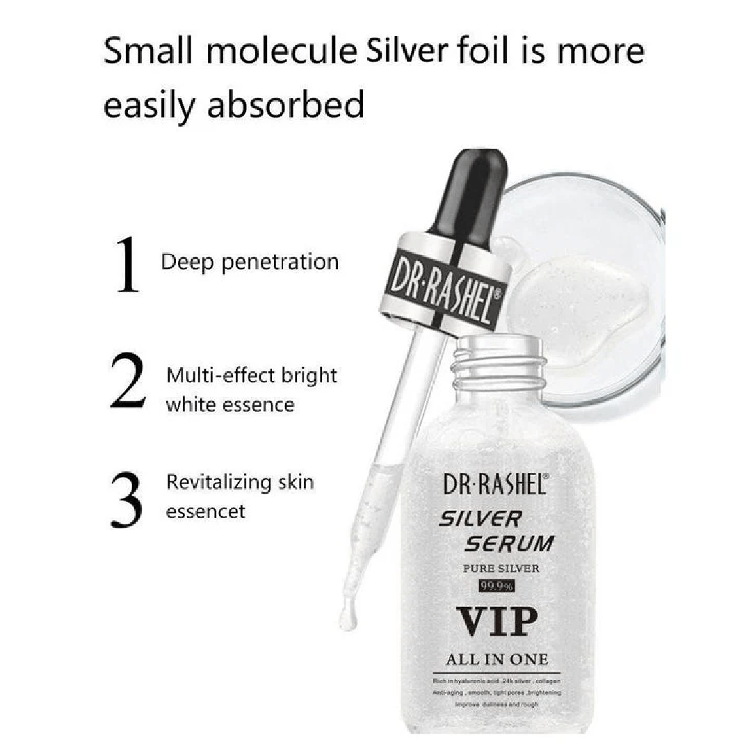 Dr Rashel 24K VIP Silver Serum 50ml – Glow & Hydration