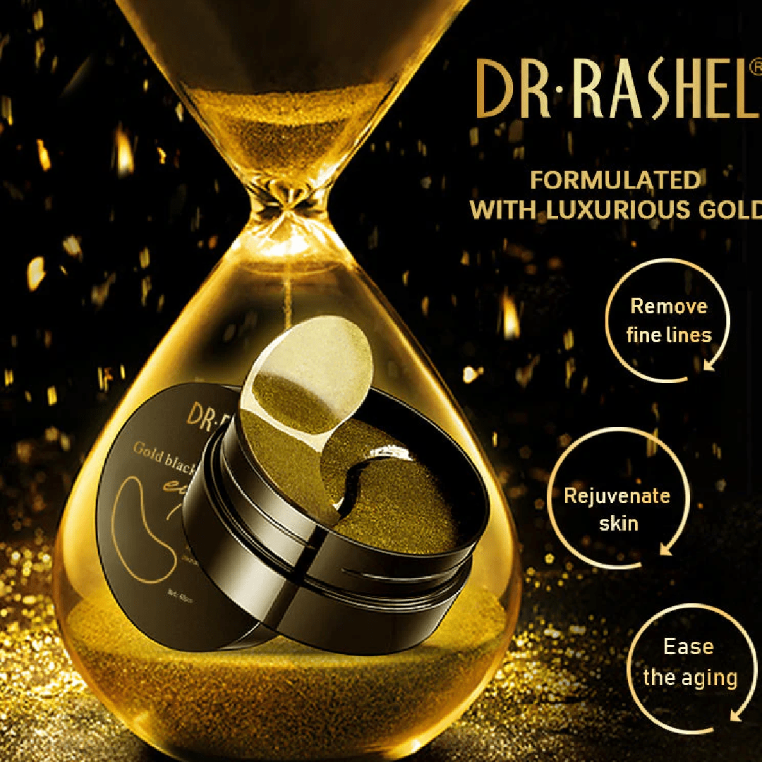 Dr Rashel Black Pearl & Gold Hydrogel Eye Mask 60pcs