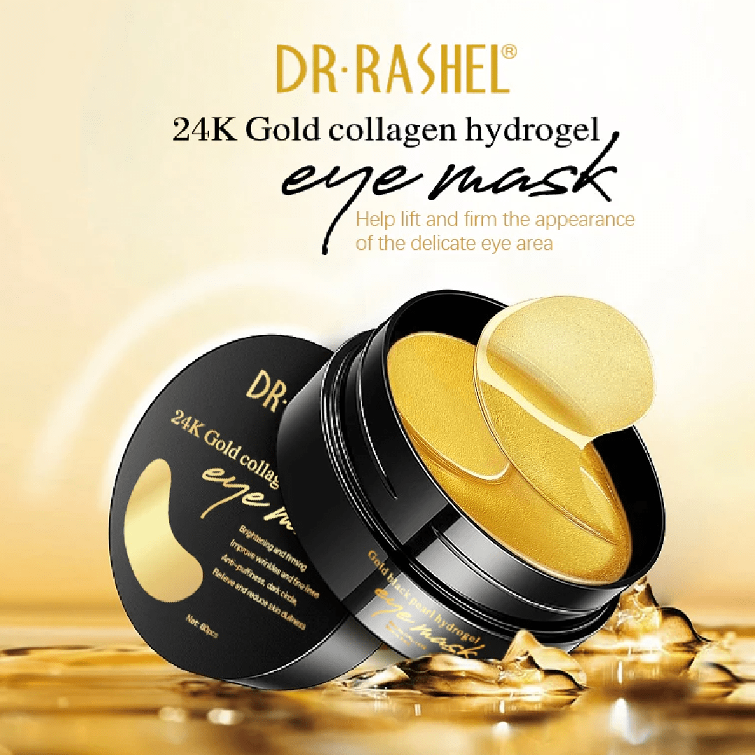 Dr Rashel 24K Gold Collagen Eye Mask 60pcs – Hydrating Care