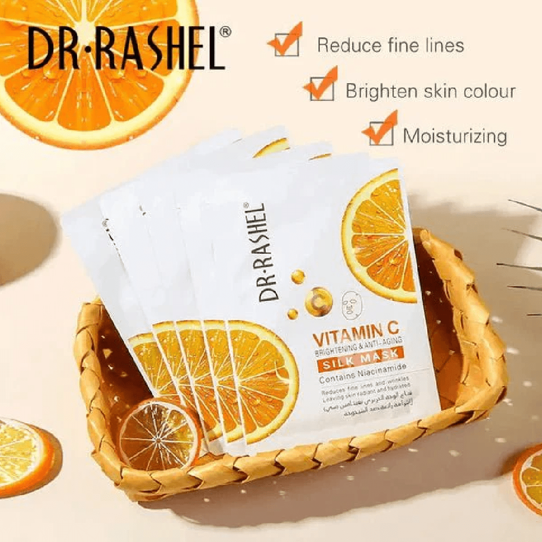 Dr Rashel Vitamin C Silk Sheet Mask (10 pcs)