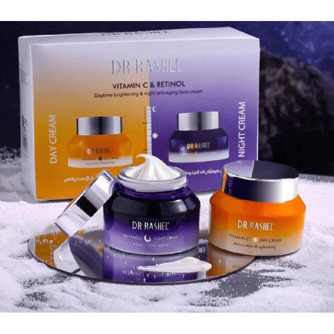 Dr. Rashel Vitamin C & Retinol Day Night Cream Combo 50g