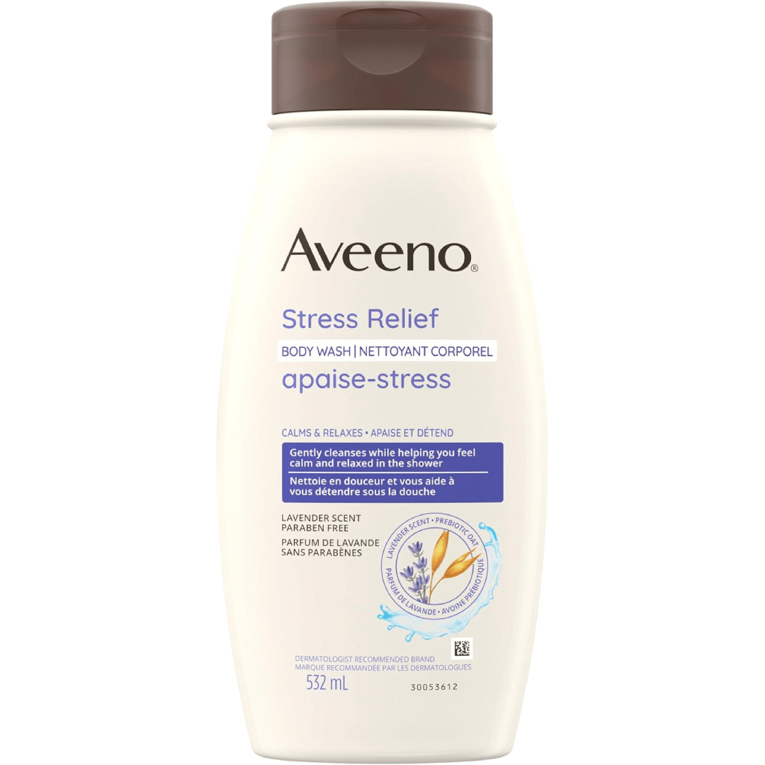 Aveeno Stress Relief Body Wash 532ml – Oat &amp; Lavender