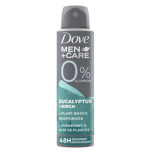 Dove Men+Care 0% Aluminum Deodorant Spray – Eucalyptus &amp; Birch (113g)