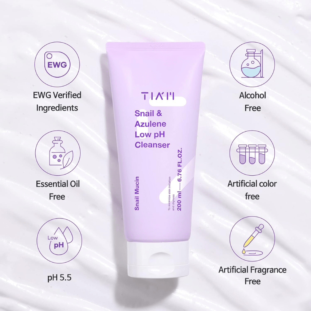 TIA’M Snail & Azulene Low pH Cleanser 200ml