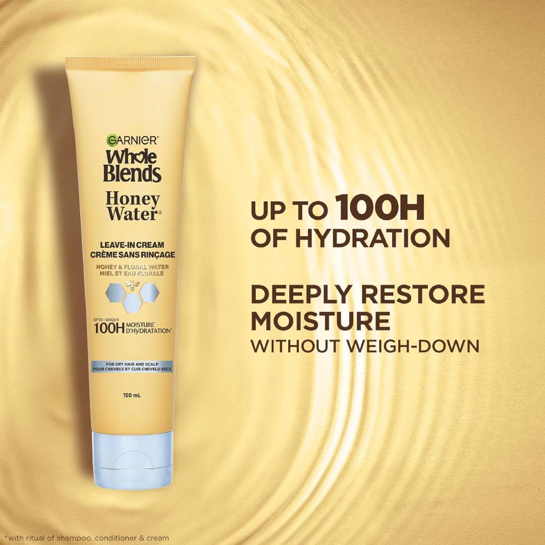 Garnier Whole Blends Honey Water Leave-in Cream – 150ml
