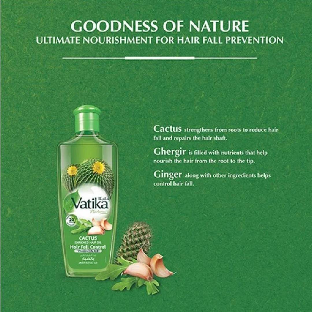 Vatika Cactus Enriched Hair Oil – 200ml
