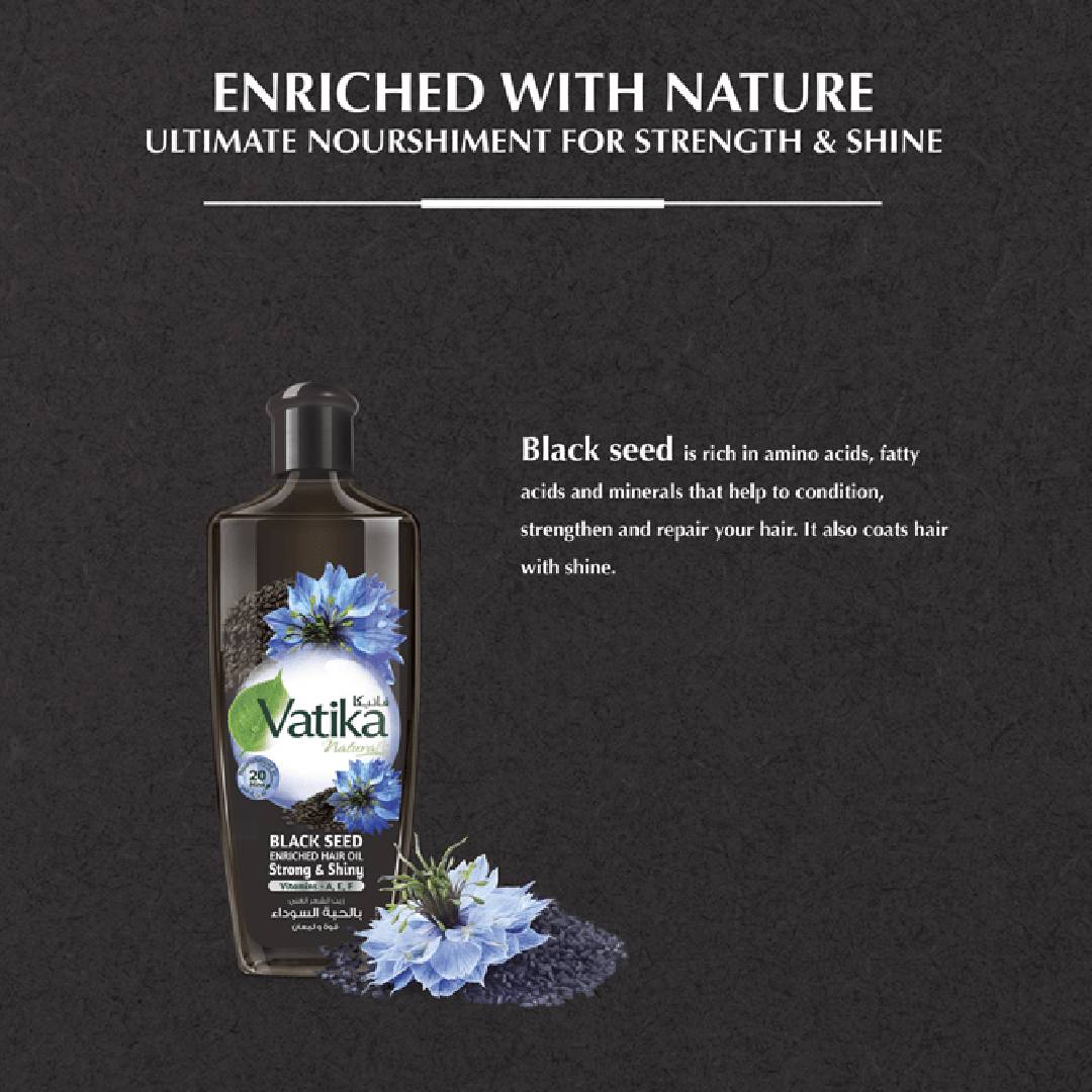 Vatika Ayurveda Black Seed Hair Oil 200ml