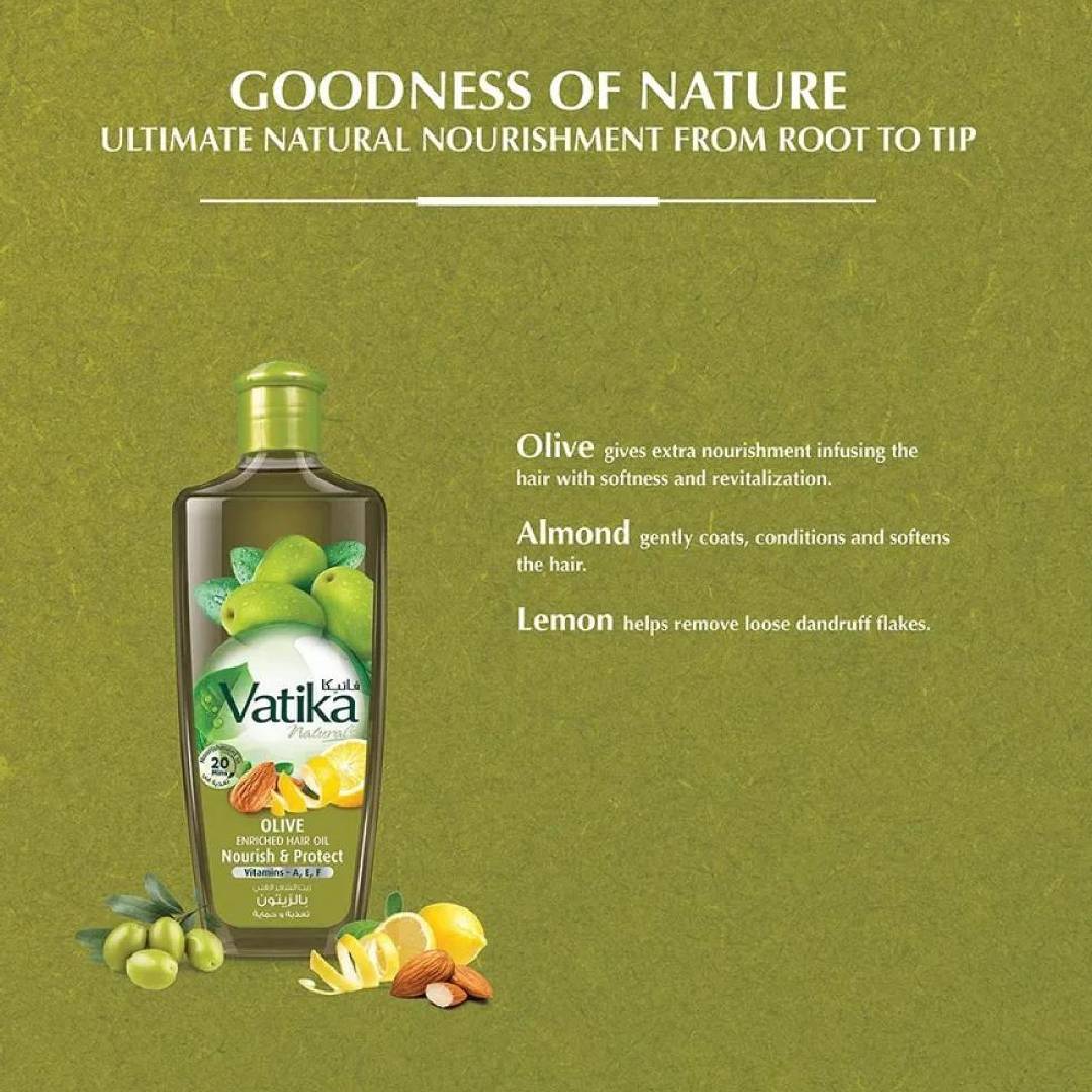 Vatika Naturals Olive Enriched Hair Oil 200ml