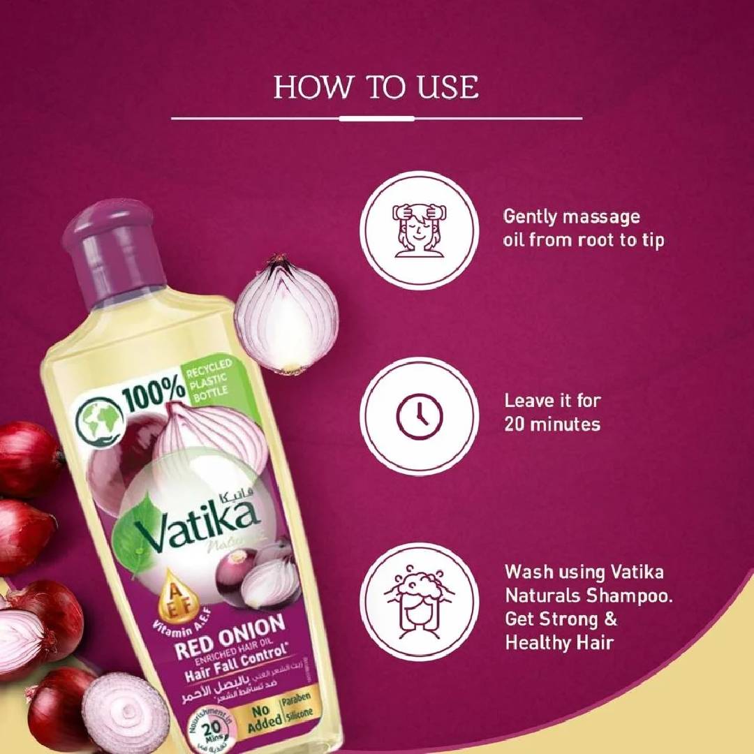 Vatika Red Onion Enriched Hair Oil – 200ml