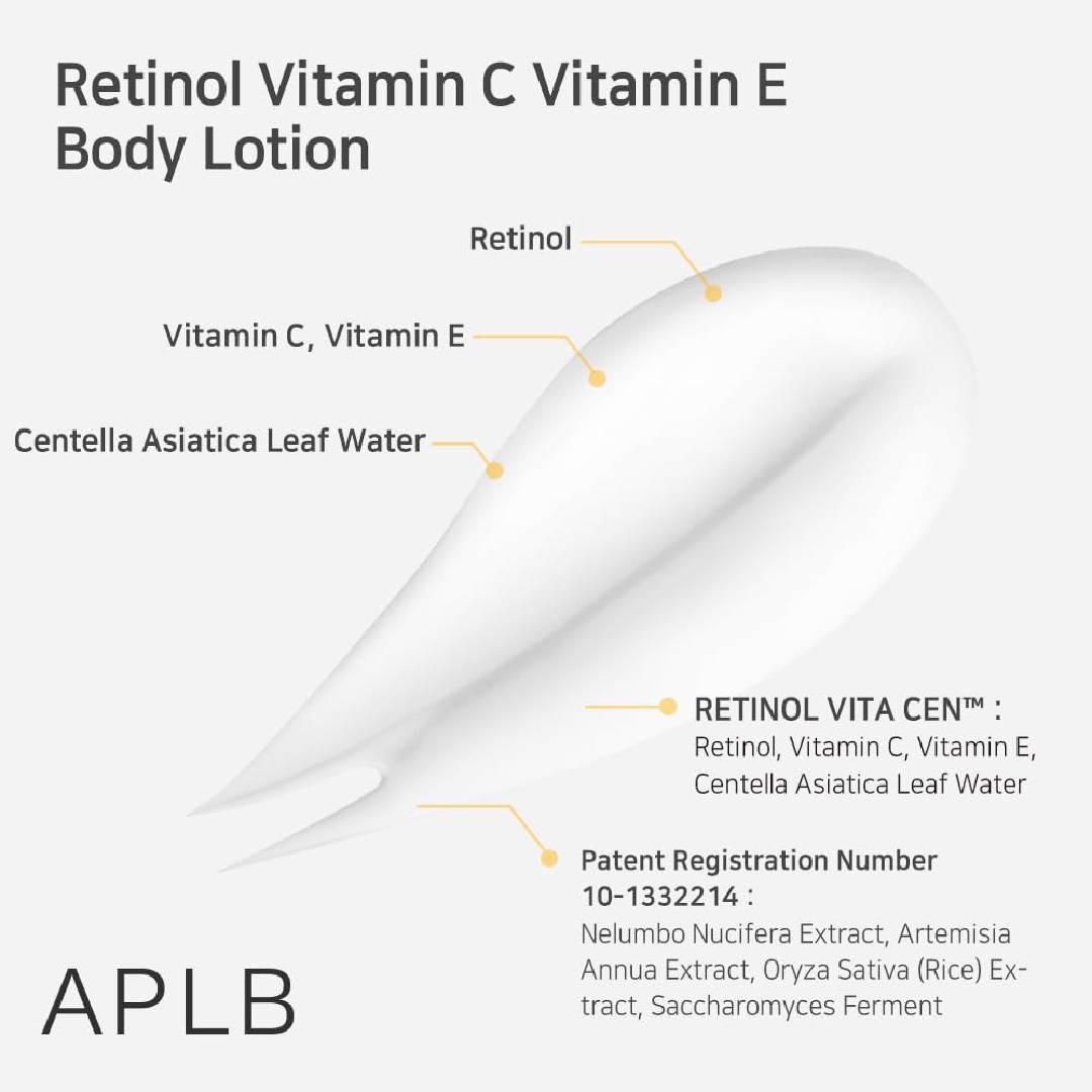 APLB Retinol Vitamin C &amp; Vitamin E Body Lotion 300ml