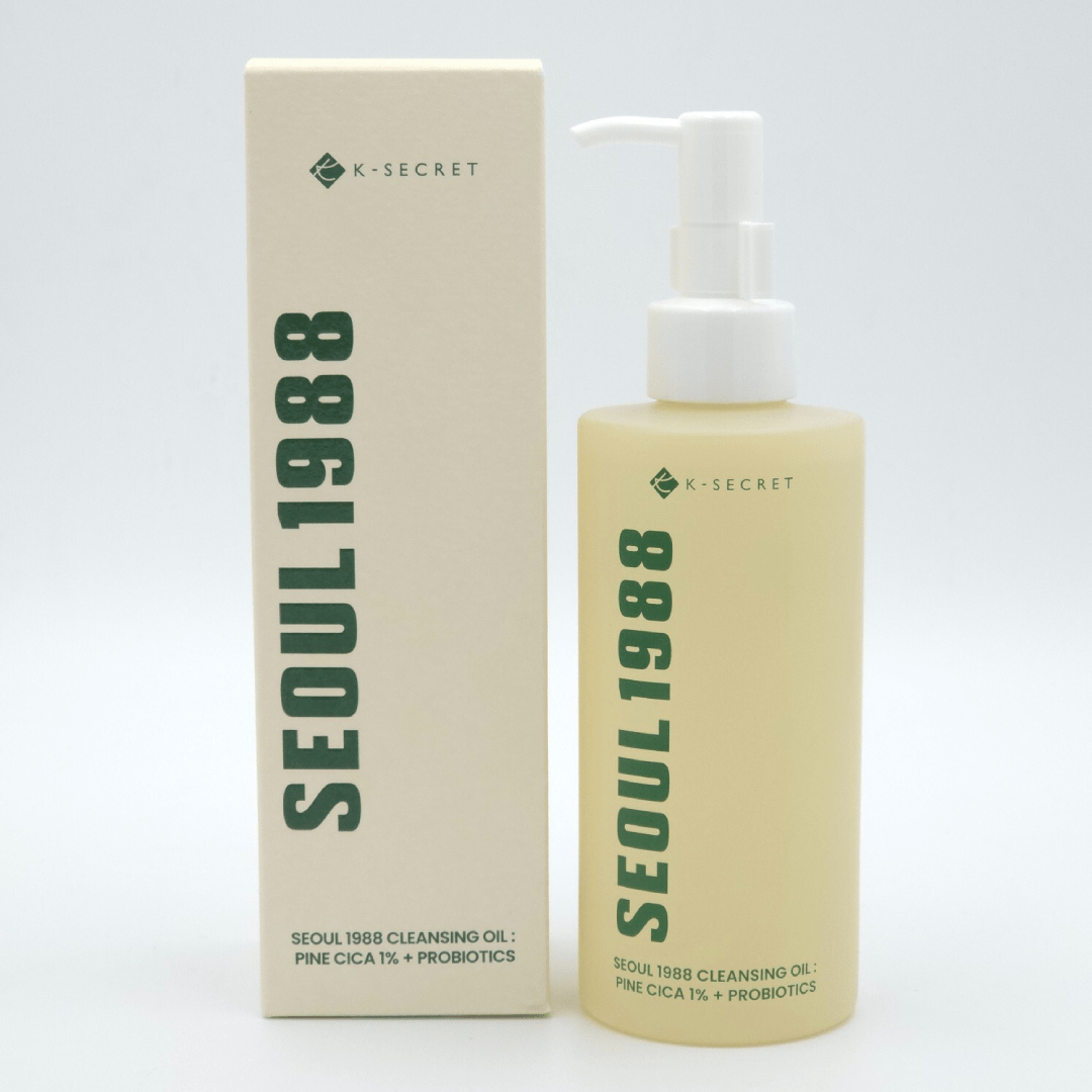 K-SECRET SEOUL 1988 Cleansing Oil: Pine Cica 1% + Probiotics (200ml)