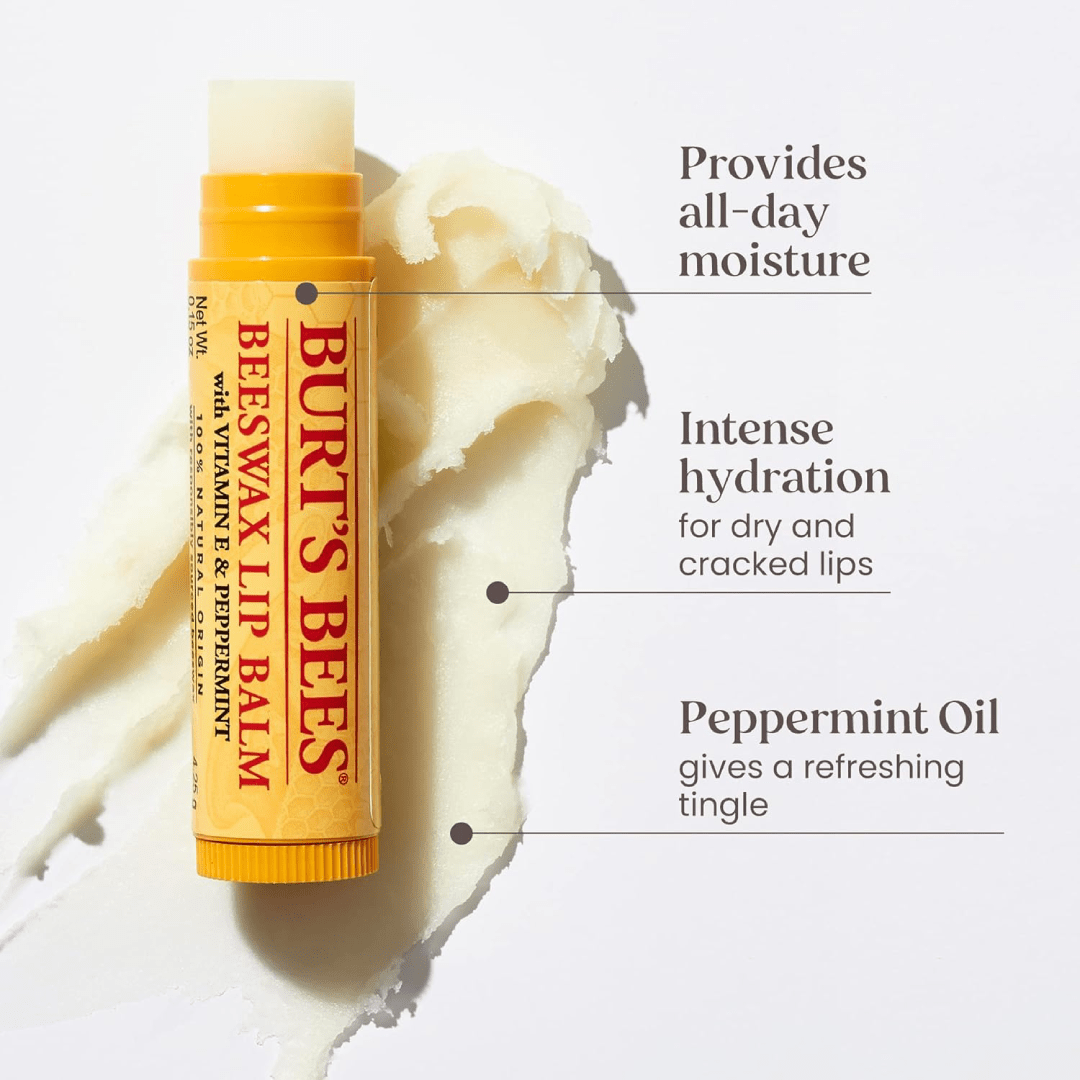 Burt’s Bees Lip Balm Multipack – Beeswax & Vitamin E (2 Tubes)
