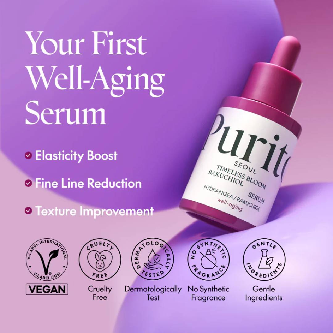 PURITO Timeless Bloom Bakuchiol Serum 30ml