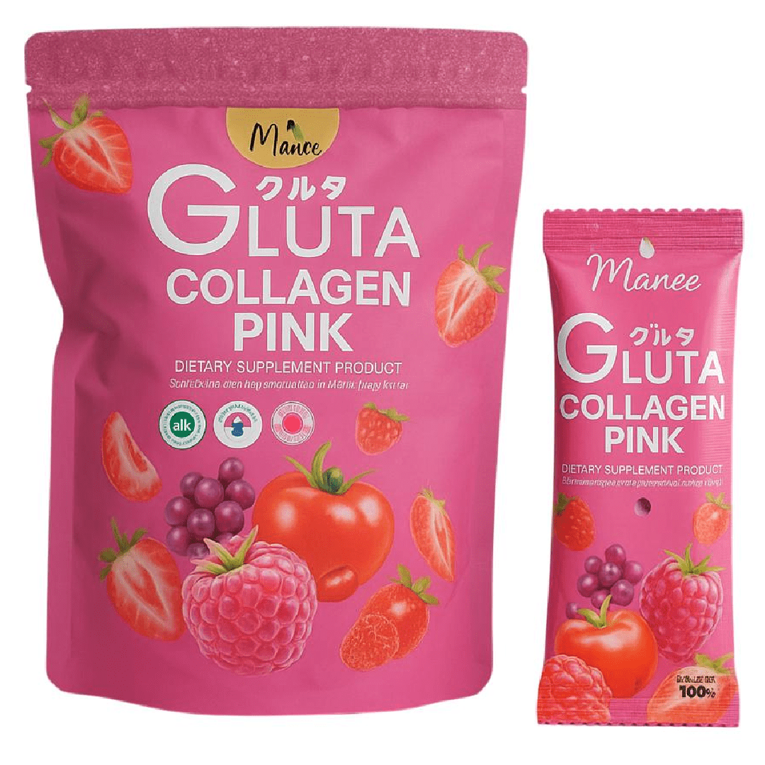 Manee Gluta Collagen Pink Dietary Supplement – 30 Pcs