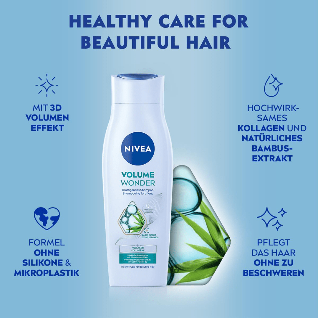 NIVEA Volume Wonder Shampoo – 250ml