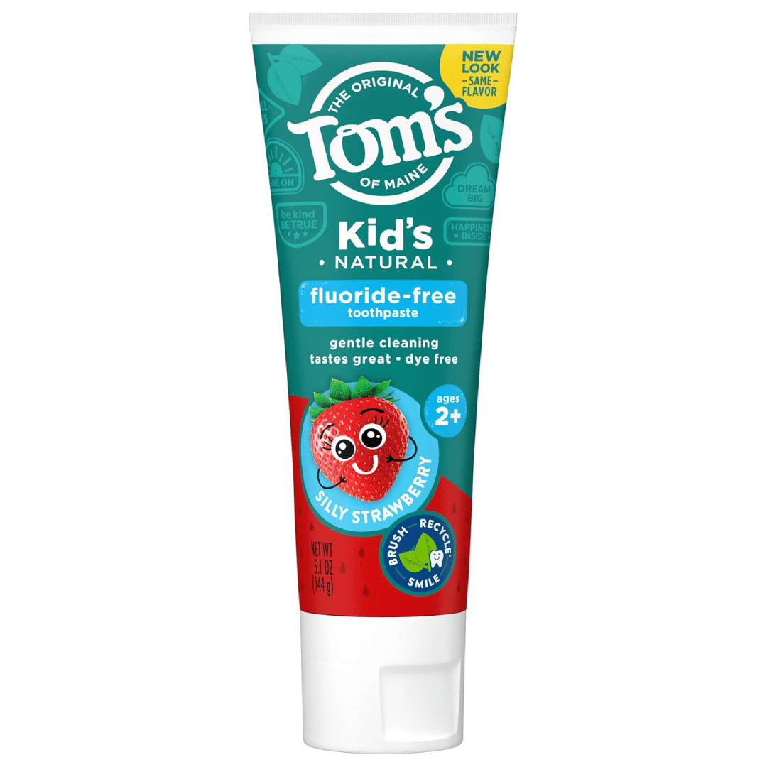 Tom's of Maine Natural Kid's Fluoride Free Toothpaste, Silly Strawberry