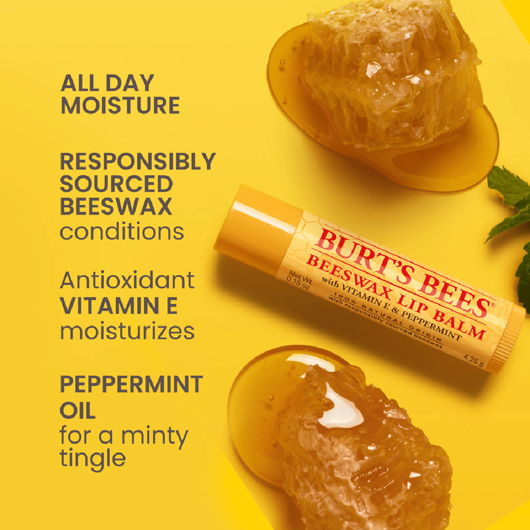 Burt’s Bees® Beeswax &amp; Vanilla Bean Lip Balm Single piece