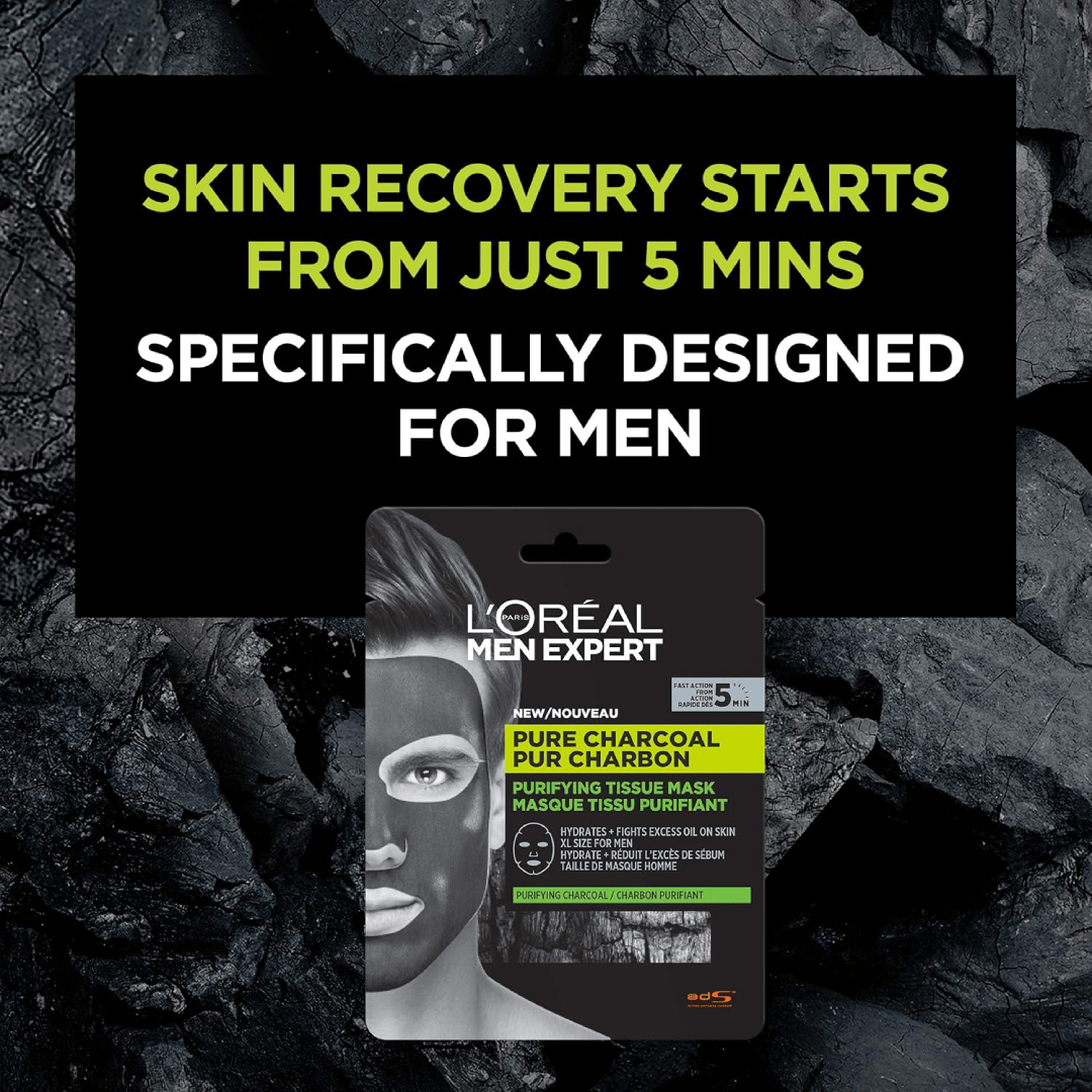 L’Oréal Men Expert Pure Charcoal Face Mask 30g