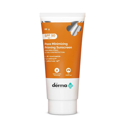 The Derma Co Pore Minimizing Sunscreen SPF 50 PA+++ 80g