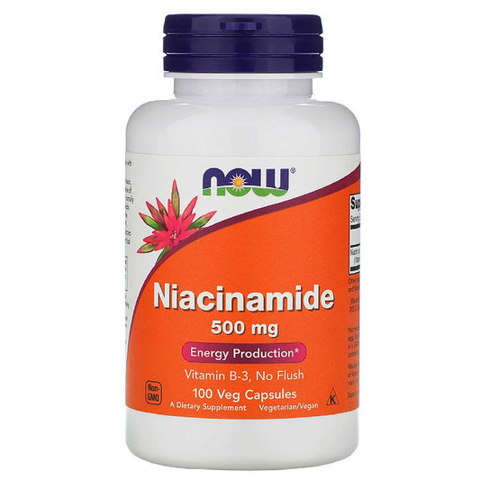NOW Foods Niacinamide 500mg – 100 Veg Capsules