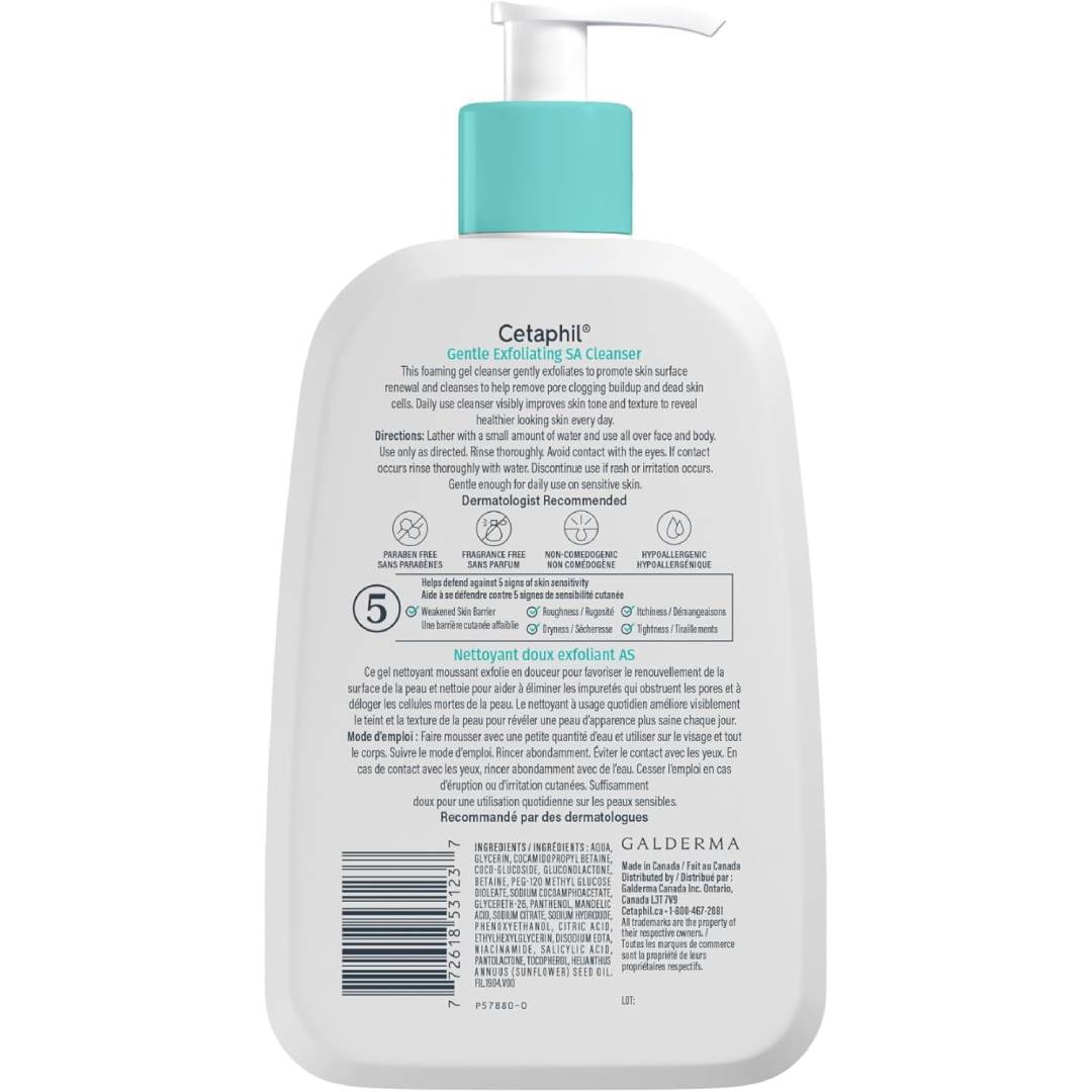 Cetaphil Gentle Exfoliating SA Cleanser 473ml