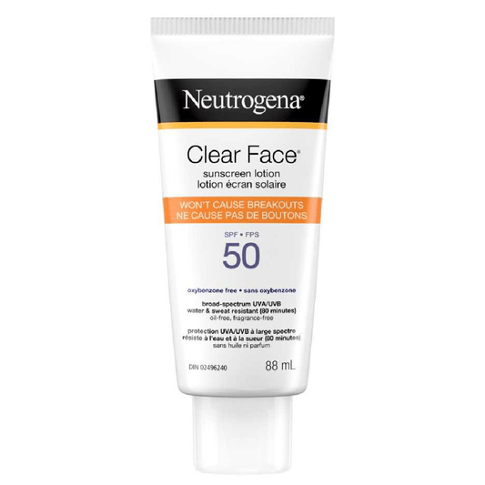 Neutrogena Clear Face Sunscreen SPF 50 – 88ml