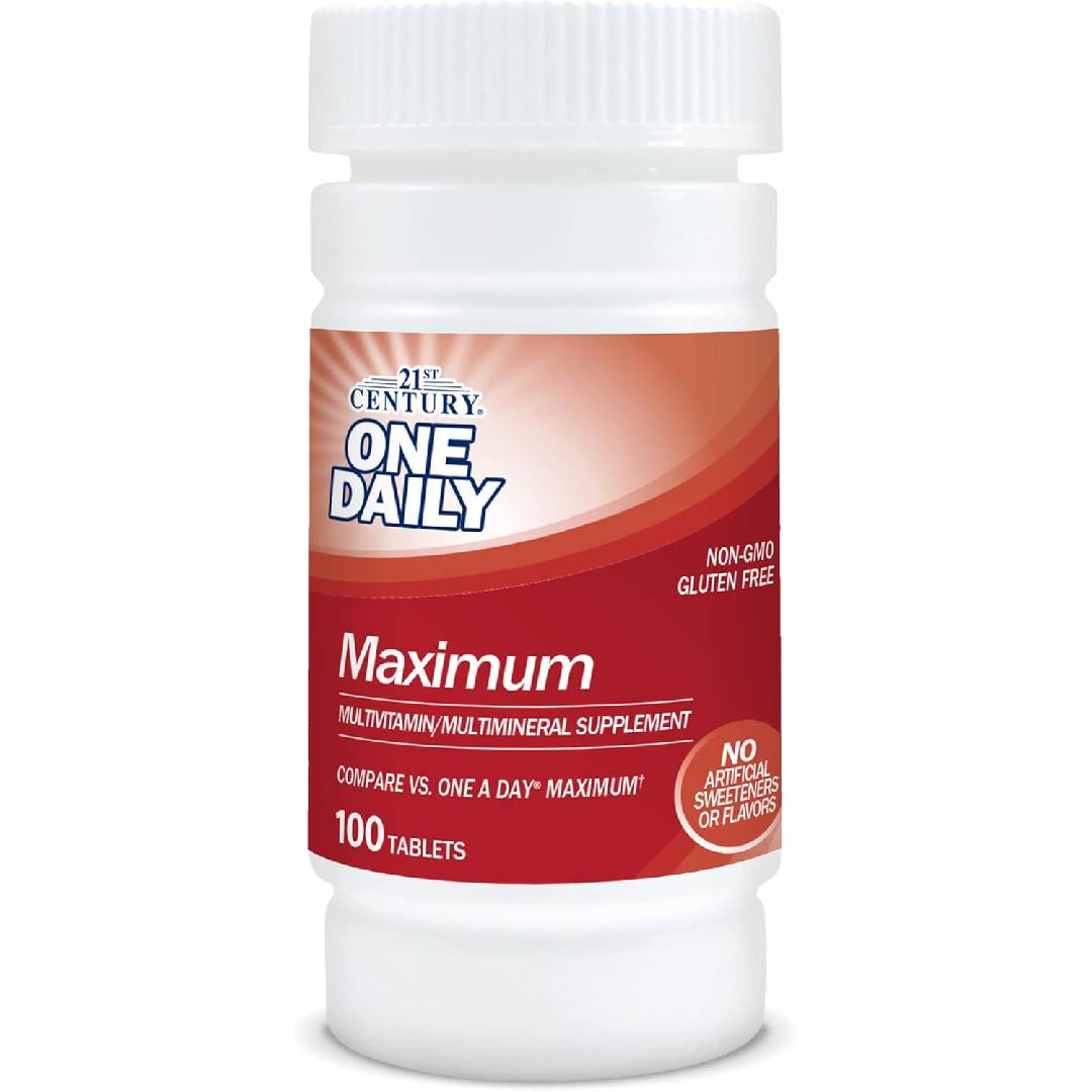 21st Century, One Daily, Unisex, Maximum, Multivitamin Multimineral, 100 Tablets