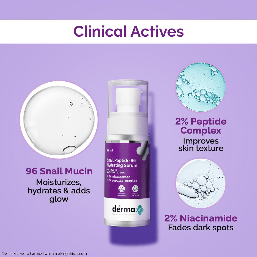 The Derma Co Snail Mucin 96 Serum 80ml
