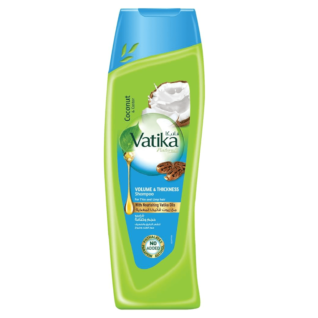 Vatika Coconut &amp; Castor Volume &amp; Thickness Shampoo – 400ml