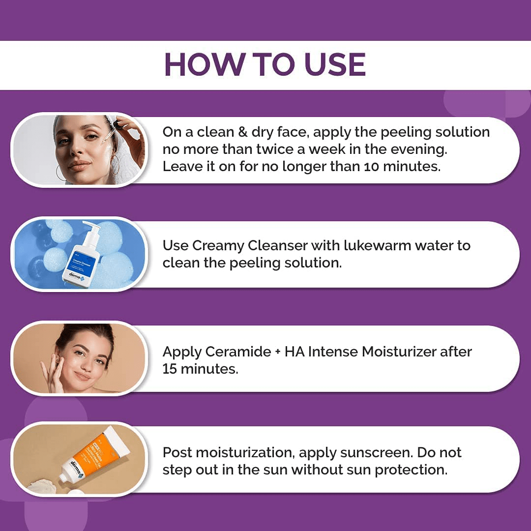 ( Discounted Product ) The Derma Co 15% AHA + 1% BHA Peeling Solution 30ml