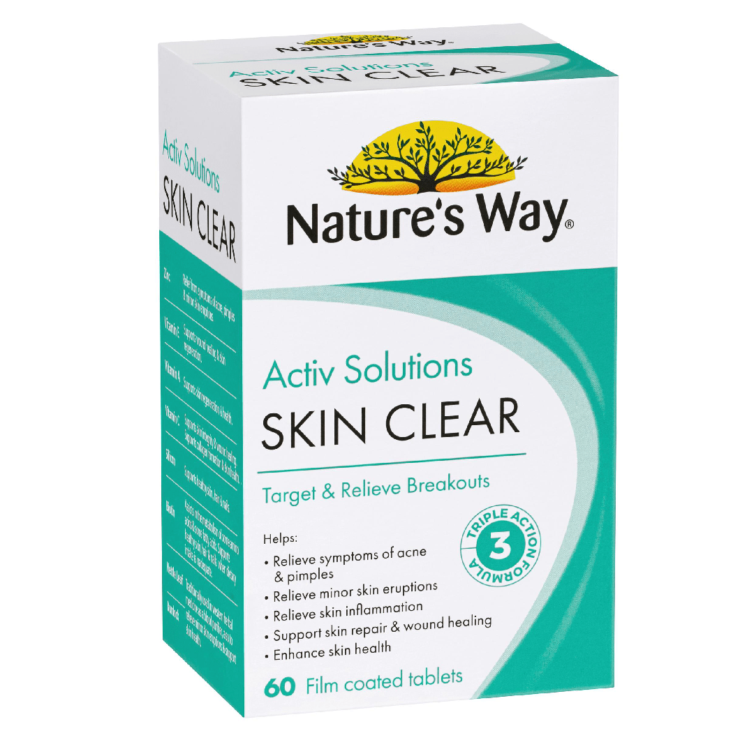 Nature’s Way Activ Solutions Skin Clear – 60 Tablets