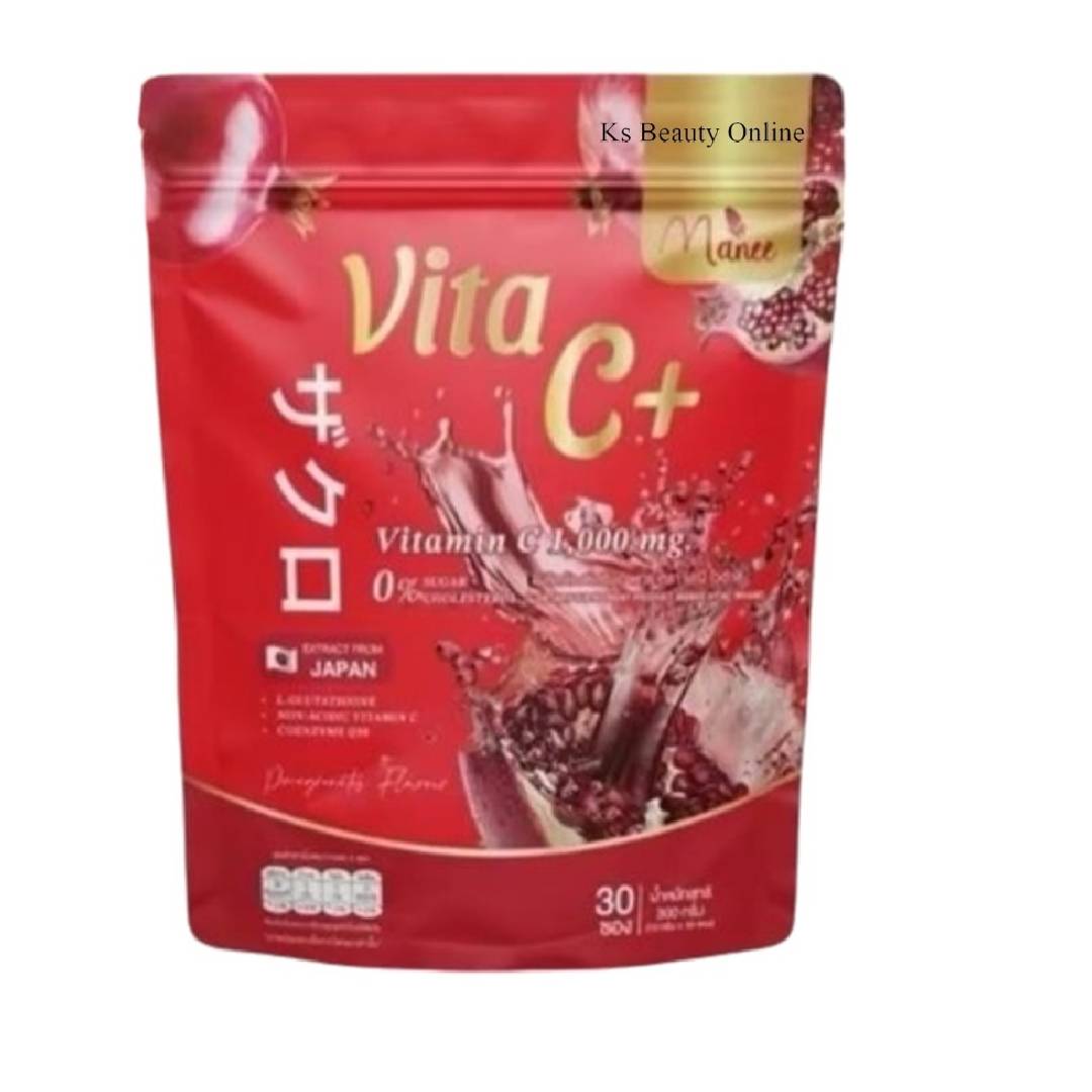 Manee Vita C+ 1000mg Pomegranate Flavour – 30 Sachets