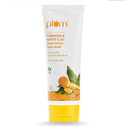 ( Discounted Product ) Plum Turmeric & White Clay Acne Action Face Wash 100ml