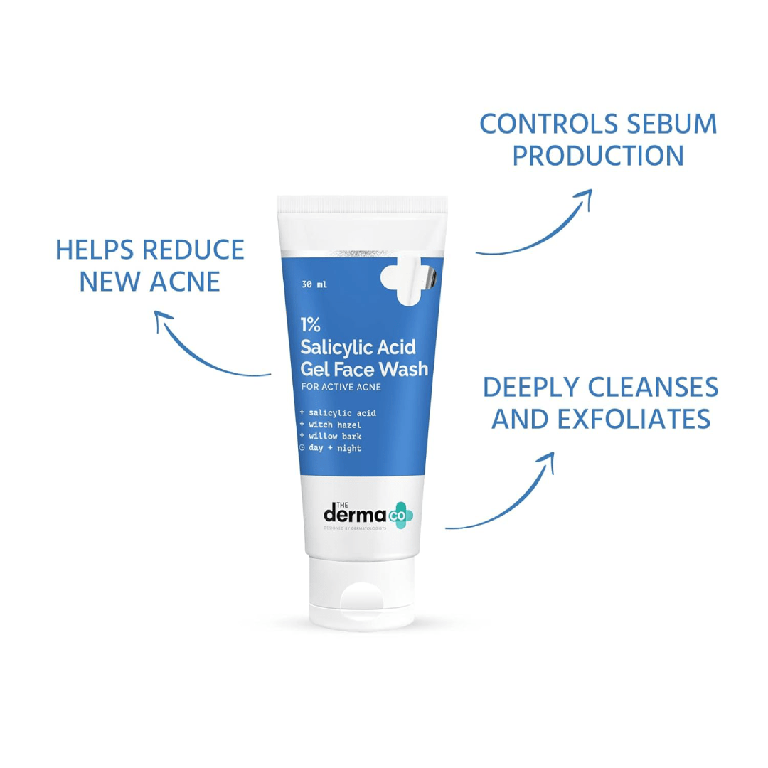 The Derma Co 1% Salicylic Acid Acne Face Wash 30ml