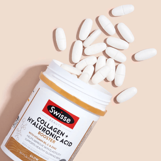 Swisse Beauty Collagen + Hyaluronic Acid Booster 80 Tablets